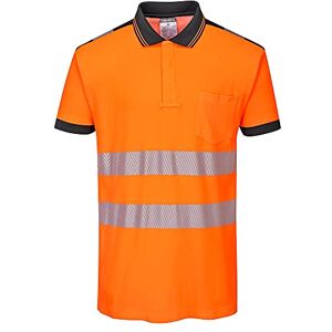 Portwest PW3 Hi-Vis Polo Shirt S/S, Size: S, Colour: Orange/Black, T180OBRS Portwest PW3 Hi-Vis Polo Shirt S/S, Size: S, Colour: Orange/Black, T180OBRS