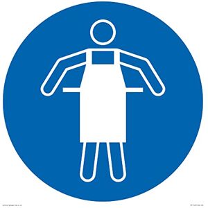 Viking Mandatory: Use protective apron Sign 400x400mm S40, Blue/White Viking Mandatory: Use protective apron Sign 400x400mm S40, Blue/White