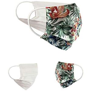 BAF Community Masks 2-pack set unisex makeshift mask reversible mouth protection mask mouth and nose protection reversible mask with print cotton BCI washable,Green BAF Community Masks 2-pack set unisex makeshift mask reversible mouth protection mask mouth and nose protection reversible mask with print cotton BCI washable,Green