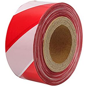 Faithfull FAITAPEBARRW Hazard Warning Barrier Tape 70mm x 500M Red/White Faithfull FAITAPEBARRW Hazard Warning Barrier Tape 70mm x 500M Red/White