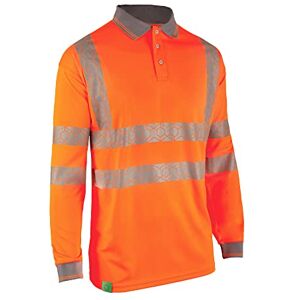 Beeswift Envirowear Orange Hi-Vis Long Sleeve Polo Unisex Reflective Sustainable Circular Process Safety PPE Workwear 3X-Large Beeswift Envirowear Orange Hi-Vis Long Sleeve Polo Unisex Reflective Sustainable Circular Process Safety PPE Workwear 3X-Large