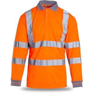 Blackrock Hi-Vis Long Sleeve Polo Shirt, Rail Orange T-Shirt, Work Utility & Safety Clothing, High Viz, Work Tops, Clothing PPE Workwear, Birds Eye Polyester, Class 3 Certified, Size 5XL Blackrock Hi-Vis Long Sleeve Polo Shirt, Rail Orange T-Shirt, Work Utility & Safety Clothing, High Viz, Work Tops, Clothing PPE Workwear, Birds Eye Polyester, Class 3 Certified, Size 5XL