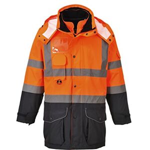 Portwest Hi-Vis 7-in-1 Contrast Traffic Jacket, Size: 4XL, Colour: Orange/Navy, S426ONR4XL Portwest Hi-Vis 7-in-1 Contrast Traffic Jacket, Size: 4XL, Colour: Orange/Navy, S426ONR4XL