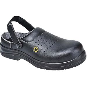 Portwest Compositelite ESD Perforated Safety Clog SB AE, Size: 42, Colour: Black, FC03BKR42 Portwest Compositelite ESD Perforated Safety Clog SB AE, Size: 42, Colour: Black, FC03BKR42