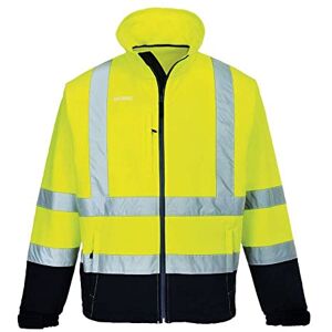 Portwest Hi-Vis Contrast Softshell (3L), Color: Yellow/Navy, Size: M, S425YNRM Portwest Hi-Vis Contrast Softshell (3L), Color: Yellow/Navy, Size: M, S425YNRM