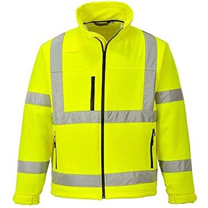 Portwest Hi-Vis Classic Softshell Jacket (3L), Size: S, Colour: Yellow, S424YERS Portwest Hi-Vis Classic Softshell Jacket (3L), Size: S, Colour: Yellow, S424YERS
