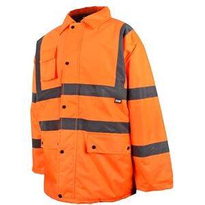 Scan Hi-Vis Motorway Jacket Orange, Railway Standard RIS-3279-TOM Size: XL Scan Hi-Vis Motorway Jacket Orange, Railway Standard RIS-3279-TOM Size: XL