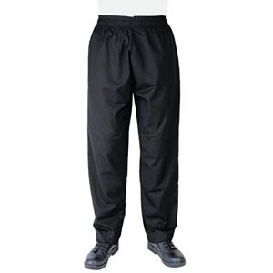 Whites Chefs Clothing Whites Vegas Unisex Chef Trousers with Elasticated Waistband, Size: XS / 26-28 inch, Black, Polycotton, Professional Appearance, Suitable for Commercial Laundering, A582-XS Whites Chefs Clothing Whites Vegas Unisex Chef Trousers with Elasticated Waistband, Size: XS / 26-28 inch, Black, Polycotton, Professional Appearance, Suitable for Commercial Laundering, A582-XS