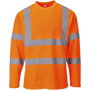 Portwest Hi-Vis Long Sleeved T-Shirt, Size: L, Colour: Orange, S278ORRL Portwest Hi-Vis Long Sleeved T-Shirt, Size: L, Colour: Orange, S278ORRL