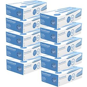 TOUCHGUARD Blue Nitrile Disposable Gloves, Latex & Powder-Free, Box of 10*100, Medium TOUCHGUARD Blue Nitrile Disposable Gloves, Latex & Powder-Free, Box of 10*100, Medium
