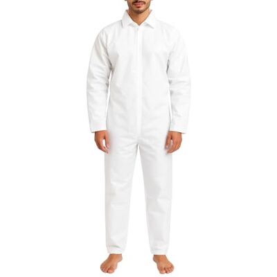 biyya ® Protective Disposable Overall Paper Boiler Suit Coveralls Protection Suit Cuffs and Ankles biyya ® Protective Disposable Overall Paper Boiler Suit Coveralls Protection Suit Cuffs and Ankles