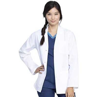 Dickies Women's 28 Inch Lab Coat, White, XXL Dickies Women's 28 Inch Lab Coat, White, XXL