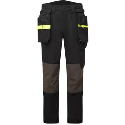 Portwest EV440 EV4 Stretch Detachable Holster Trousers Machine Washable Black, 32 Waist, EN 14404, Regular Fit, 12% PU, Two Tier Knee Pad Pockets, Multiple Utility Pockets, 2 Side Pockets, Workwear Portwest EV440 EV4 Stretch Detachable Holster Trousers Machine Washable Black, 32 Waist, EN 14404, Regular Fit, 12% PU, Two Tier Knee Pad Pockets, Multiple Utility Pockets, 2 Side Pockets, Workwear