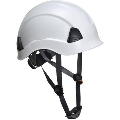 Portwest PS53 Height Endurance Helmet Hard Hat Head Protection Construction Electrical Safety Work Adjustable Chin Strap 6-Point Harness, White, One Size Portwest PS53 Height Endurance Helmet Hard Hat Head Protection Construction Electrical Safety Work Adjustable Chin Strap 6-Point Harness, White, One Size