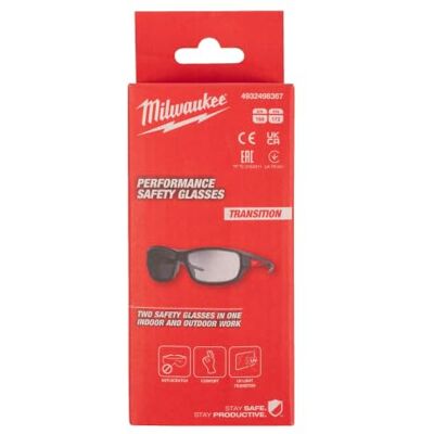 Milwaukee 4932498367 Performance Safety Glasses Transition AS Milwaukee 4932498367 Performance Safety Glasses Transition AS