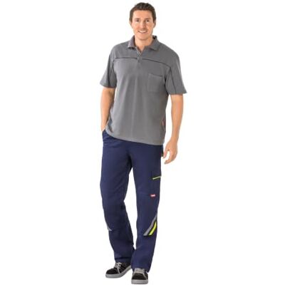 Planam - Work Trousers 2423 - Marine/Yellow/Zinc - Work Trousers Planam - Work Trousers 2423 - Marine/Yellow/Zinc - Work Trousers