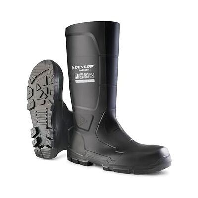 Dunlop JobGUARD S5 Unisex Full Safety Waterproof Industrial Work Boots, Black, Chemical and Slip Resistant PVC Wellies with Steel Toecap and Midsole for Outdoor and Construction EU43, UK9 Dunlop JobGUARD S5 Unisex Full Safety Waterproof Industrial Work Boots, Black, Chemical and Slip Resistant PVC Wellies with Steel Toecap and Midsole for Outdoor and Construction EU43, UK9