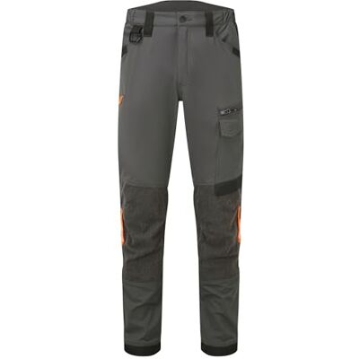 Portwest EV441 EV4 Stretch Work Trousers 2 Side Pockets Machine Washable Grey, EN 14404, Regular Fit, Laser-Cut Ventilation, Triple Stitched Seams, Reliable Protection, Inner Boot Clip, Workwear Portwest EV441 EV4 Stretch Work Trousers 2 Side Pockets Machine Washable Grey, EN 14404, Regular Fit, Laser-Cut Ventilation, Triple Stitched Seams, Reliable Protection, Inner Boot Clip, Workwear