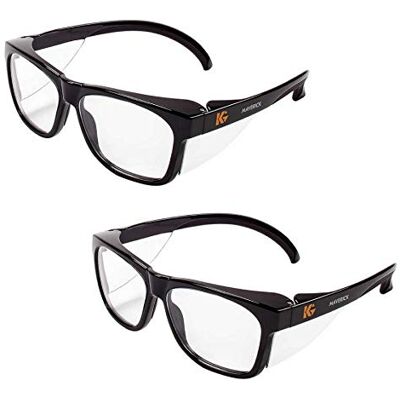 KLEENGUARD Maverick Safety Glasses, Glasses with Integrated Side Shields (2 Pairs) KLEENGUARD Maverick Safety Glasses, Glasses with Integrated Side Shields (2 Pairs)