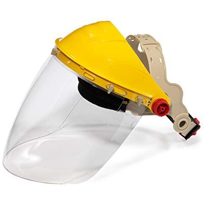 JSP Shape Polycarbonate Visor with Ratchet Headband 5SHA20C JSP Shape Polycarbonate Visor with Ratchet Headband 5SHA20C