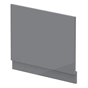 nuie BPR1311 Modern Bathroom Straight Bath End Panel and Plinth, 560 x 680 x 36mm, Gloss Cloud Grey nuie BPR1311 Modern Bathroom Straight Bath End Panel and Plinth, 560 x 680 x 36mm, Gloss Cloud Grey