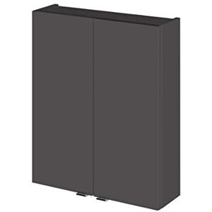 Hudson Reed OFF955 Fusion Modern Bathroom Wall Hung 2 Soft Close Door Cabinet Storage Unit, 713 x 500 x 182mm, Gloss Grey Hudson Reed OFF955 Fusion Modern Bathroom Wall Hung 2 Soft Close Door Cabinet Storage Unit, 713 x 500 x 182mm, Gloss Grey