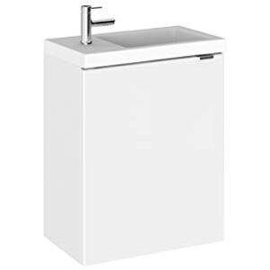 Hudson Reed CBI137 Fusion Wall Hung Vanity, Gloss White, 400mm Hudson Reed CBI137 Fusion Wall Hung Vanity, Gloss White, 400mm