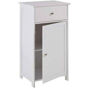 Premier Housewares Storage Cabinet Bathroom Storage Units Freestanding with Bathroom Cabinets Floor Standing White Cupboard w43 x d34 x h77cm Premier Housewares Storage Cabinet Bathroom Storage Units Freestanding with Bathroom Cabinets Floor Standing White Cupboard w43 x d34 x h77cm