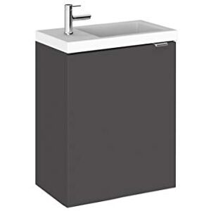 Hudson Reed CBI937 Fusion Wall Hung Vanity, Gloss Grey, 400mm Hudson Reed CBI937 Fusion Wall Hung Vanity, Gloss Grey, 400mm