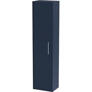 Hudson Reed NPF2961 Juno Modern Bathroom Wall Hung 1 Soft Close Door Tall Storage Unit, 350mm, Midnight Blue Hudson Reed NPF2961 Juno Modern Bathroom Wall Hung 1 Soft Close Door Tall Storage Unit, 350mm, Midnight Blue