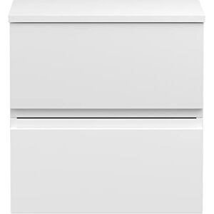 Hudson Reed URB102W Urban Modern Bathroom Wall Hung Vanity Basin Cabinet Unit with 2 Soft Close Drawers and Worktop, 500mm, Satin White Hudson Reed URB102W Urban Modern Bathroom Wall Hung Vanity Basin Cabinet Unit with 2 Soft Close Drawers and Worktop, 500mm, Satin White