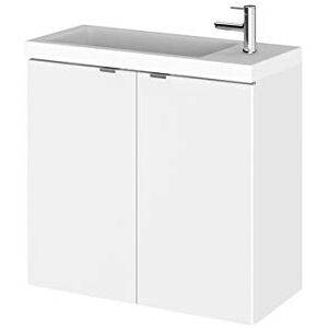 Hudson Reed CBI129 Fusion Wall Hung Vanity, Gloss White, 600mm Hudson Reed CBI129 Fusion Wall Hung Vanity, Gloss White, 600mm
