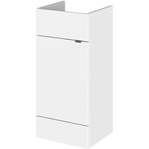 Hudson Reed OFF104 Fusion Modern Bathroom Floor Standing Vanity Unit with Soft Close Door, 400mm, Gloss White Hudson Reed OFF104 Fusion Modern Bathroom Floor Standing Vanity Unit with Soft Close Door, 400mm, Gloss White