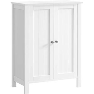 VASAGLE Freestanding Bathroom Floor Storage Cabinet, Storage Cupboard, Bathroom Storage Unit, with 2 Adjustable Shelves, 30 x 60 x 80 cm, White BCB60W VASAGLE Freestanding Bathroom Floor Storage Cabinet, Storage Cupboard, Bathroom Storage Unit, with 2 Adjustable Shelves, 30 x 60 x 80 cm, White BCB60W