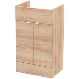 Hudson Reed OFF3006 Fusion Modern Bathroom Floor Standing 2 Soft Close Door Full Depth Vanity Unit, 500mm, Bleached Oak Hudson Reed OFF3006 Fusion Modern Bathroom Floor Standing 2 Soft Close Door Full Depth Vanity Unit, 500mm, Bleached Oak