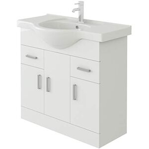 VeeBath VUW850 Linx Bathroom Vanity Basin Sink Cabinet Unit Soft Close Door Hinges Storage Furniture-850mm, White, 850mm VeeBath VUW850 Linx Bathroom Vanity Basin Sink Cabinet Unit Soft Close Door Hinges Storage Furniture-850mm, White, 850mm