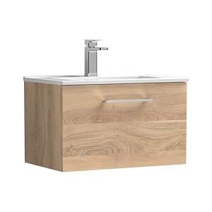 nuie ARN3022B Arno Modern Bathroom Wall Hung 1 Soft Close Drawer Vanity Unit and Minimalist Basin, 600mm, Bleached Oak Woodgrain nuie ARN3022B Arno Modern Bathroom Wall Hung 1 Soft Close Drawer Vanity Unit and Minimalist Basin, 600mm, Bleached Oak Woodgrain