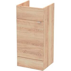 Hudson Reed OFF3004 Fusion Modern Bathroom Floor Standing 1 Soft Close Door Vanity Unit, 400mm, Bleached Oak Hudson Reed OFF3004 Fusion Modern Bathroom Floor Standing 1 Soft Close Door Vanity Unit, 400mm, Bleached Oak