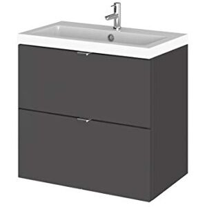 Hudson Reed CBI930 Fusion Wall Hung Vanity, Gloss Grey Hudson Reed CBI930 Fusion Wall Hung Vanity, Gloss Grey