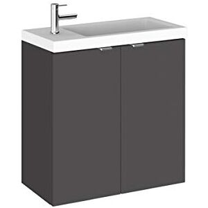 Hudson Reed CBI938 Fusion Wall Hung Vanity, Gloss Grey, 500mm Hudson Reed CBI938 Fusion Wall Hung Vanity, Gloss Grey, 500mm