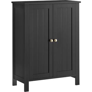 VASAGLE Freestanding Bathroom Floor Storage Cabinet, Storage Cupboard, Bathroom Storage Unit, with 2 Adjustable Shelves, 30 x 60 x 80 cm, Ink Black BCB060B01 VASAGLE Freestanding Bathroom Floor Storage Cabinet, Storage Cupboard, Bathroom Storage Unit, with 2 Adjustable Shelves, 30 x 60 x 80 cm, Ink Black BCB060B01