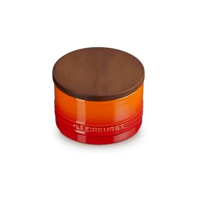 LE CREUSET Stoneware Signature Storage Jar, 470ml, Flame LE CREUSET Stoneware Signature Storage Jar, 470ml, Flame