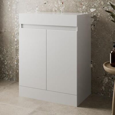 Artis 600mm White Gloss Bathroom Countertop Vanity Door Unit Floor Standing Soft Close Doors Artis 600mm White Gloss Bathroom Countertop Vanity Door Unit Floor Standing Soft Close Doors