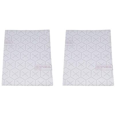 Ufixt Universal Cooker Hood Grease Filters (2 Pack) – Cut-to-Size 47×57 cm Sheets with Red-Line Indicator – Fits Most Extractor Hoods Ufixt Universal Cooker Hood Grease Filters (2 Pack) – Cut-to-Size 47×57 cm Sheets with Red-Line Indicator – Fits Most Extractor Hoods