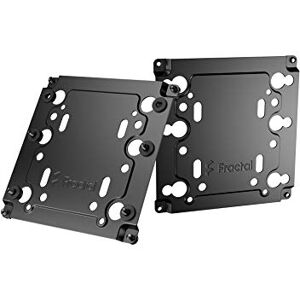 Fractal Design Universal Multibracket Mounting Adapter Kit Mounts one 3.5"/2.5" HDD/SSD Drive or Water-Cooling Pump/Reservoir to a Standard 120 mm PC Case Fan Vent Black (2 Pack) Fractal Design Universal Multibracket Mounting Adapter Kit Mounts one 3.5"/2.5" HDD/SSD Drive or Water-Cooling Pump/Reservoir to a Standard 120 mm PC Case Fan Vent Black (2 Pack)