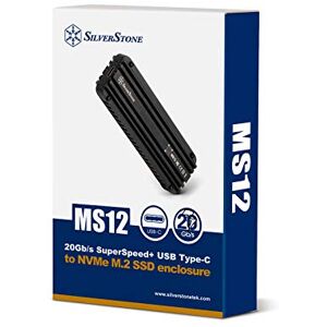 Silverstone MS12 External M.2 SSD Enclosure - Black Silverstone MS12 External M.2 SSD Enclosure - Black