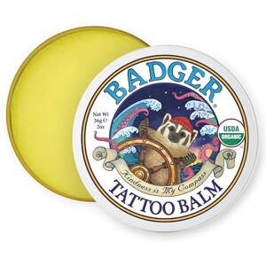 Badger Tattoo Aftercare Balm Organic Tattoo Butter with Tamanu & Coconut Oil to Moisturize, Protect New & Healed Tattoos Helps Restore Dry Skin & Keep Ink Vibrant Light Herbal Sweet Scent (50g) Badger Tattoo Aftercare Balm Organic Tattoo Butter with Tamanu & Coconut Oil to Moisturize, Protect New & Healed Tattoos Helps Restore Dry Skin & Keep Ink Vibrant Light Herbal Sweet Scent (50g)