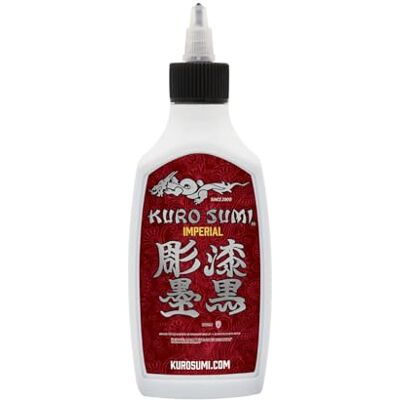 Kuro Sumi Imperial Tattoo Ink Outlining Professional Tattoo Ink Vegan-friendly and REACH Compliant 180 ml Kuro Sumi Imperial Tattoo Ink Outlining Professional Tattoo Ink Vegan-friendly and REACH Compliant 180 ml