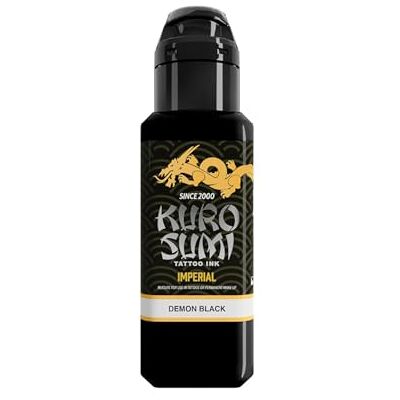 Kuro Sumi Imperial Tattoo Ink Demon Black Professional Tattoo Ink Vegan-friendly and REACH Compliant 88 ml Kuro Sumi Imperial Tattoo Ink Demon Black Professional Tattoo Ink Vegan-friendly and REACH Compliant 88 ml