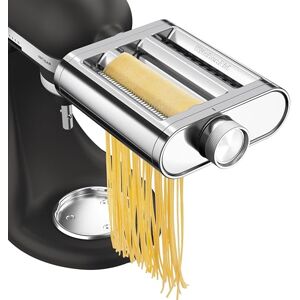KitchenAid 3-in-1 Metal Pasta Attachment 5KSM3MPA, Includes Pasta Roller, Spaghetti Cutter and Fettuccine Cutter, Stainless Steel Attachment for Stand Mixers, Metal KitchenAid 3-in-1 Metal Pasta Attachment 5KSM3MPA, Includes Pasta Roller, Spaghetti Cutter and Fettuccine Cutter, Stainless Steel Attachment for Stand Mixers, Metal